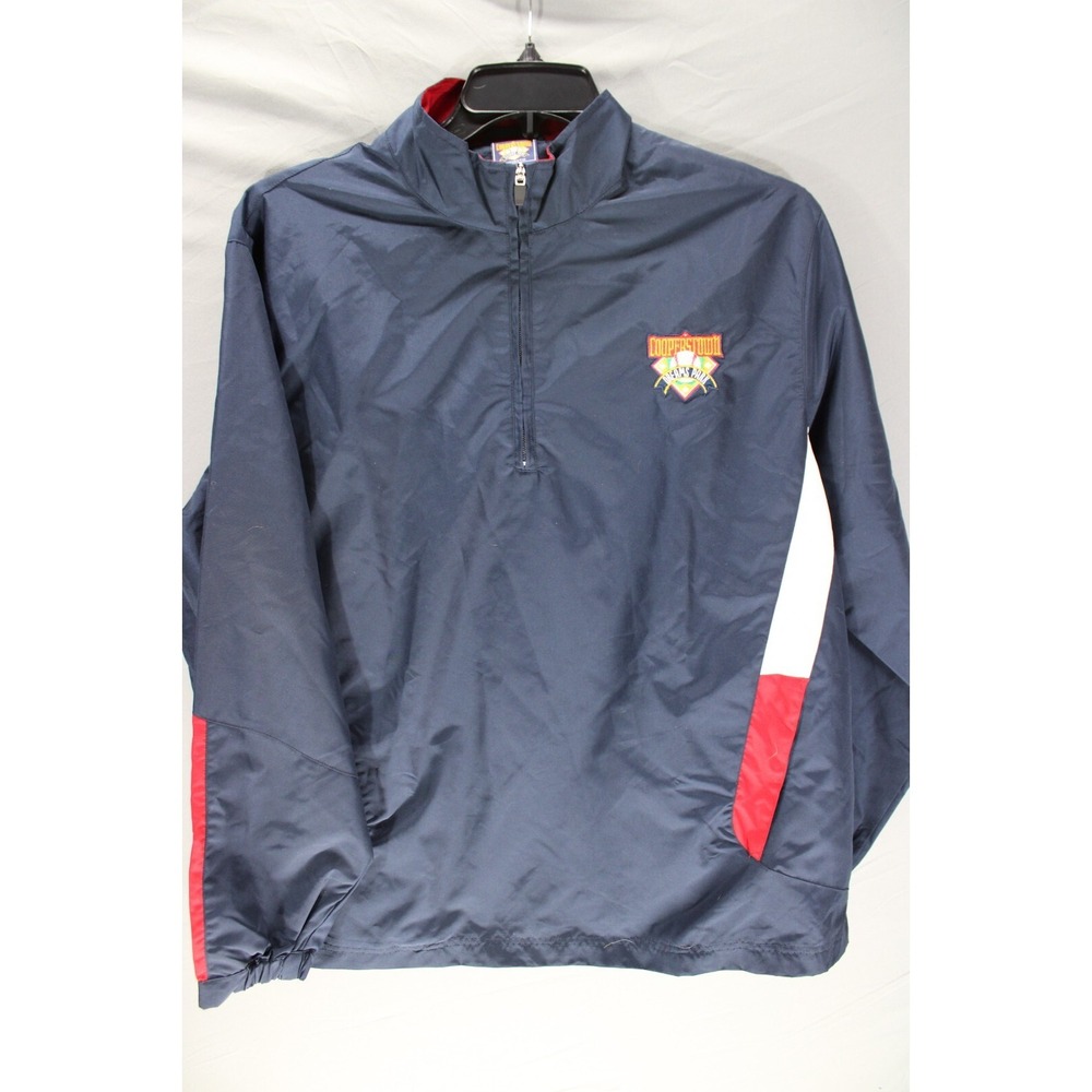 Cooperstown Authentic Quarter Zip Pullover "Dreams Park" Size Large Blue